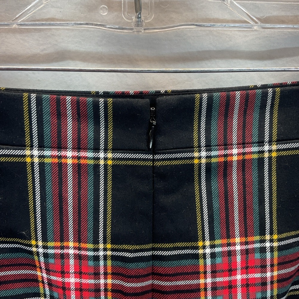 J. Crew Stewart Tartan Plaid Cotton Sateen Pencil Skirt Sz 6 Classic Preppy - Picture 4 of 10